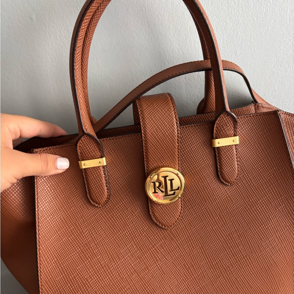 Lauren Ralph Lauren Brown Tote Bag - Picture 5 of 9